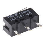 Omron Hinge Lever Micro Switch, PCB Self-Clinching Terminal, 100 mA @ 5 V dc, SPST, IP40