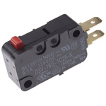 Omron Pin Plunger Micro Switch, Quick Connect Terminal, 16 A @ 250 V ac, SP-CO, IP40