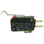 Omron Simulated Roller Lever Micro Switch, Quick Connect Terminal, 11 A @ 250 V ac, SP-CO, IP40