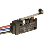 Omron Short Hinge Lever Micro Switch, Wire Lead Terminal, 5 A @ 250 V ac, SP-CO, IP67