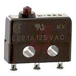 Honeywell Pin Plunger Micro Switch, Solder Terminal, 1 A @ 125 V ac, SP-CO