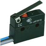ZF Lever Micro Switch, Lead Terminal, 10 A @ 250 V ac, SP-CO, IP67