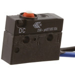 ZF Button Micro Switch, 10 A @ 250 V ac, SP-CO, IP67