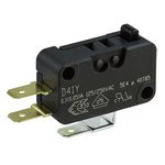 ZF Button Micro Switch, Quick Connect Terminal, 10 A @ 125/250 V ac, 6 A @ 30 V dc, SP-CO, IP50