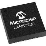 Microchip LAN8720AI-CP-TR, Ethernet Transceiver, 10Mbps, 1.6 to 3.6 V, 24-Pin QFN