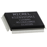 Microchip KSZ8995MAI, Ethernet Switch IC, 10Mbps, 1.8 V, 2.5 V, 3.3 V, 128-Pin PQFP