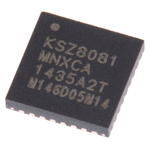Microchip , 1-Channel Ethernet Transceiver 32-Pin QFN, KSZ8081MNXCA-TR