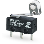 Wurth Elektronik Lever Micro Switch, Through Hole Terminal, 3 A, SP-CO