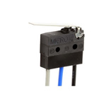 Honeywell Long Straight Lever Micro Switch, Solder Terminal, 100 mA, SP-CO, IP00