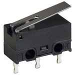 Omron Hinge Lever Subminiature Micro Switch, Through Hole Terminal, 100 mA, SPDT, IP40