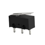 TE Connectivity Lever Snap Action Micro Switch, PCB Terminal, 0.1A at 30VDC, SPDT