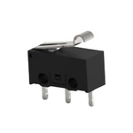 TE Connectivity Roller Snap Action Micro Switch, PCB Terminal, 0.1A at 30VDC, SPDT