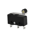 TE Connectivity Wheel Snap Action Micro Switch, Solder Terminal, 3A at 30VDC, 3A at 250VAC, 5A at 125VAC, SPDT