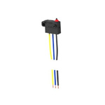 TE Connectivity Pin Plunger Snap Action Micro Switch, Pre-wired Terminal, 0.1A at 48 VDC, 0.1A at 125VAC, SPDT, IP67