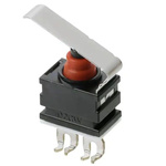 Omron Hinge Lever Subminiature Micro Switch, Lead Wire Terminal, 1 mA, SPST -NC, IP67