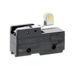 Omron Short Hinge Roller Lever Micro Switch, Solder Terminal, 15A, SPDT, IP00