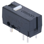 Omron Button Subminiature Micro Switch, Through Hole Terminal, 20mA, SPST