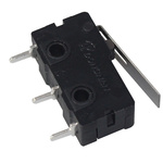CAMDENBOSS Short Lever Micro Switch, PCB Terminal, 5A, SPDT