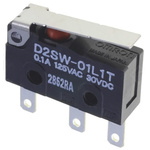 Omron Hinge Lever Micro Switch, Tab Terminal, 100 mA @ 30 V dc, SPDT, IP67