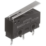 Panasonic Hinge Lever Micro Switch, PCB Terminal, 3 A @ 250 V ac, SP-CO