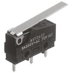 Panasonic Long Hinge Lever Micro Switch, PCB Terminal, 5 A @ 250 V ac, SP-CO