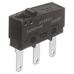 Panasonic Pin Plunger Micro Switch, Tab Terminal, 100 mA @ 30 V dc, SP-CO