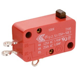 Marquardt Plunger Micro Switch, Solder Terminal, 10 A @ 250 V ac, SP-CO