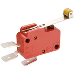 Marquardt Roller Lever Micro Switch, Tab Terminal, 10 A @ 250 V ac, SP-CO
