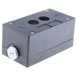Schneider Electric Black Plastic Harmony XALG Push Button Enclosure - 2 Hole 22mm Diameter