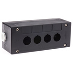 Schneider Electric Black Plastic Harmony XALG Push Button Enclosure - 4 Hole 22mm Diameter