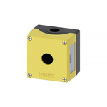 Siemens Yellow Metal SIRIUS ACT Push Button Enclosure - 1 Hole 22mm Diameter