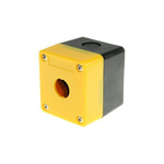 Omron Yellow Plastic A22N Push Button Enclosure - 1 Hole 22mm Diameter