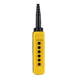 Schneider Electric Yellow Polypropylene XACA Control Station Enclosure - 6 Hole 30mm Diameter