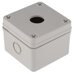 RS PRO Grey Plastic Push Button Enclosure - 1 Hole 22mm Diameter