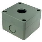 RS PRO Grey ABS Push Button Enclosure - 1 Hole 22mm Diameter