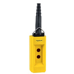 Schneider Electric Yellow GRP XACB Pendant Station Enclosure - 6 Hole 40mm Diameter