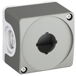 Grey Plastic CEP1 Control Station Enclosure - 1 Hole 22.5mm Diameter