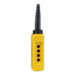 Schneider Electric Yellow Polypropylene XACA Control Station Enclosure - 4 Hole 30mm Diameter