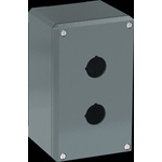 Grey Aluminium Modular Metal Push Button Enclosure - 2 Hole