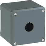 Grey Aluminium Modular Metal Push Button Enclosure - 1 Hole