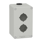 Schneider Electric Grey Die Cast Zinc XAPD Empty Control Station - 2 Hole 30mm Diameter