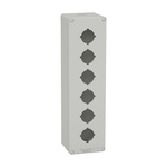 Schneider Electric Grey Die Cast Aluminium XAPD Empty Control Station - 6 Hole 30mm Diameter
