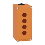 Schneider Electric Orange Die Cast Zinc XAPO Empty Control Station - 4 Hole 22mm Diameter