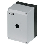 Eaton Black, White Plastic Enclosure - 1 Hole