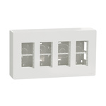 Schneider Electric White ABS New Unica Control Station Enclosure - 4 Hole