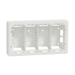 Schneider Electric White ABS New Unica Control Station Enclosure - 4 Hole