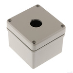 Eaton RAL7032 Aluminium RMQ Titan Push Button Enclosure - 1 Hole 22mm Diameter