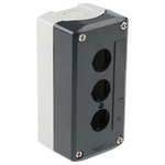 Schneider Electric Grey Plastic Harmony XALD Control Station Enclosure - 3 Hole 22mm Diameter