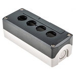 Schneider Electric Grey Plastic Harmony XALD Control Station Enclosure - 4 Hole 22mm Diameter