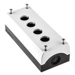 Eaton Grey Plastic RMQ Titan M22 Push Button Enclosure - 4 Hole 22mm Diameter